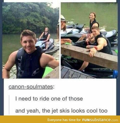 The jet skis look good too