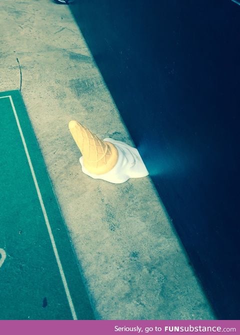 This door stop at an ice cream shop