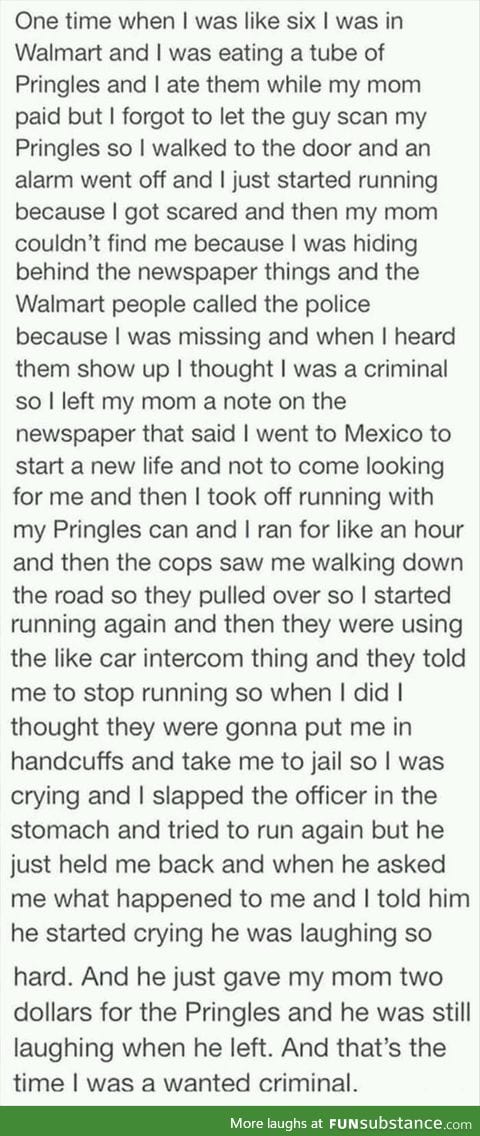 The time I was a criminal