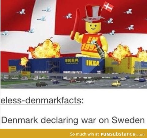 Denmark declaring war on Sweden