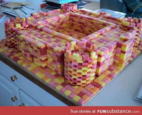 A starburst castle