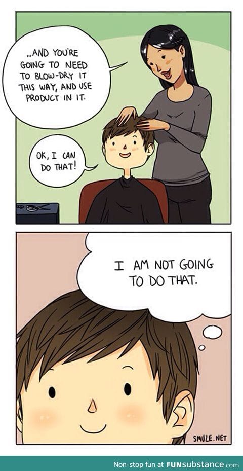 When I go to the hairdresser