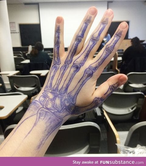 When you get bored during class