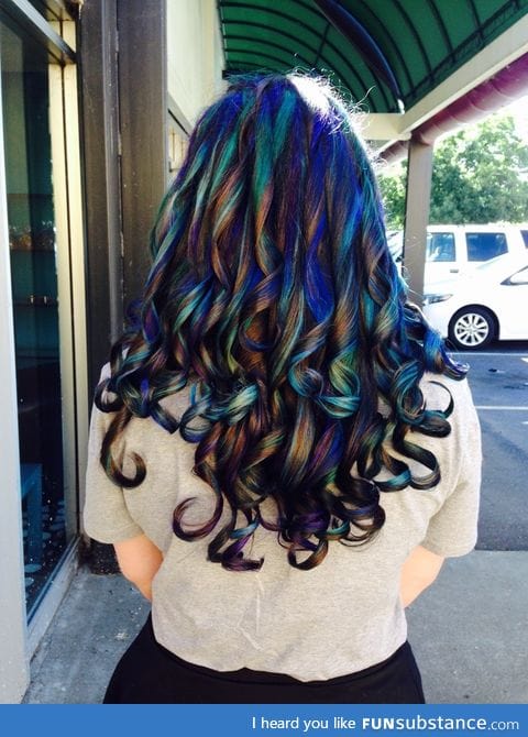 The stylist called it Oil Slick