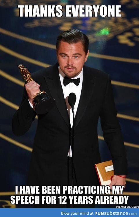 This is why Leo's speech was so fluent! Congrats Leo!