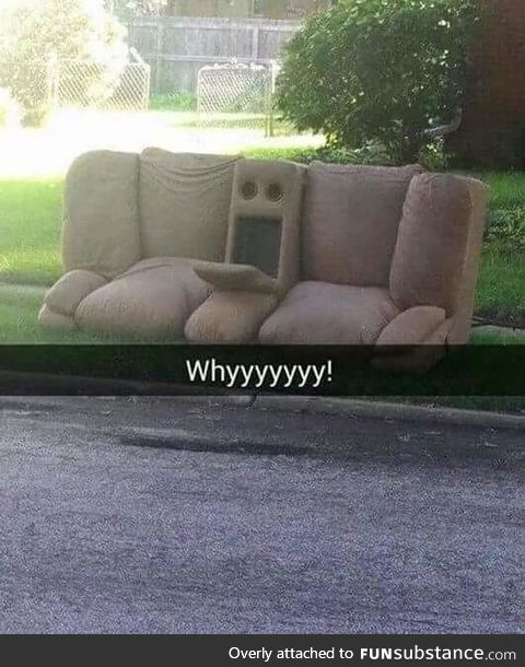 This sofa has seen some stuff