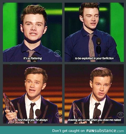 Chris Colfer is a gift