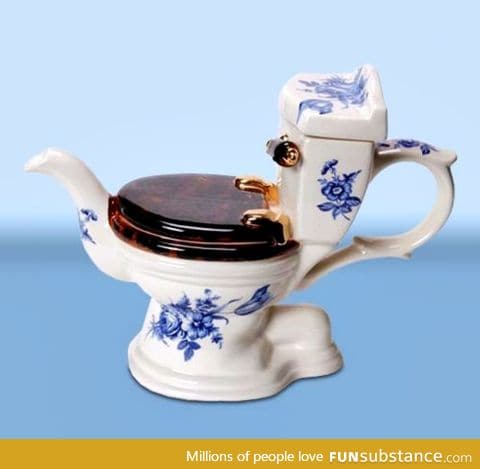 I've seen some pretty weird tea pots but uh... okay