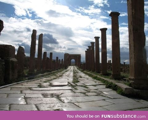 1,800 year old Roman road in Africa