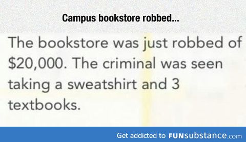 College book store robbed