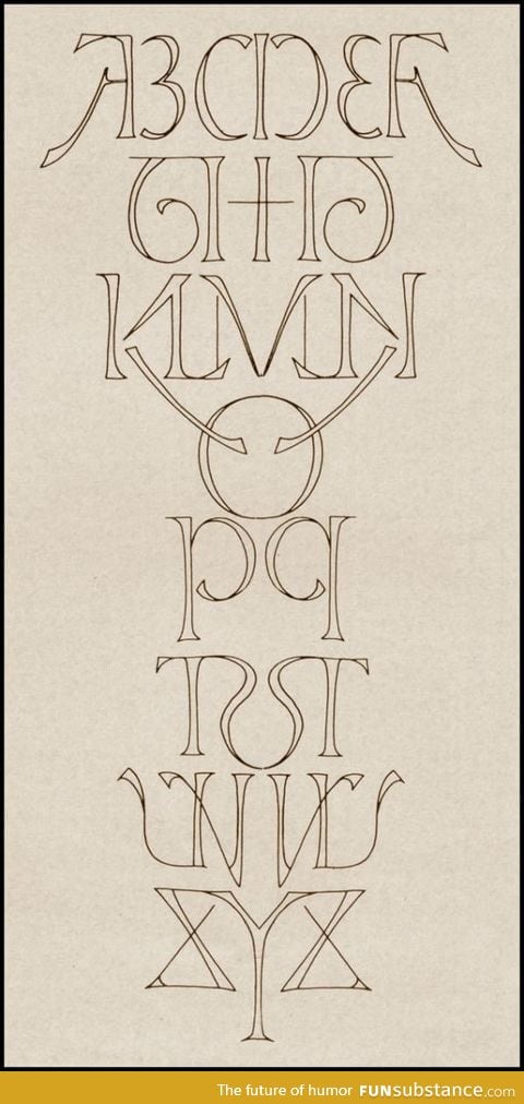 Mirror alphabet