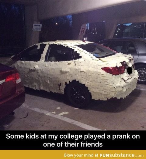 Car post-it pranks are such a waste of time