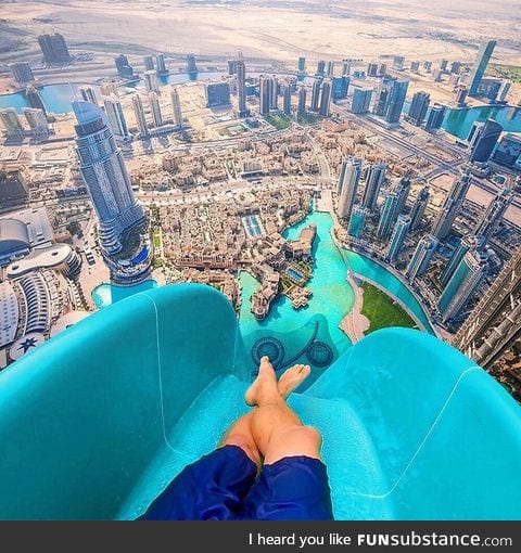 Super Scary Waterslide in Dubai