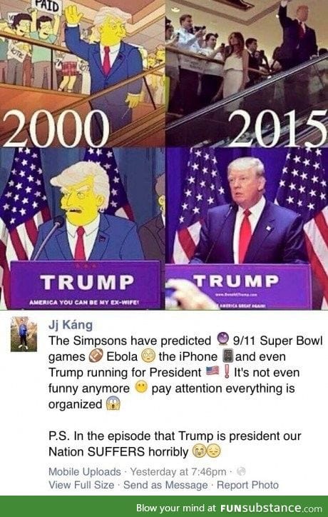 I trust the Simpsons and that's why I'm nervous