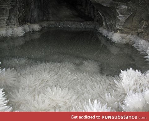 Crystals in a pool