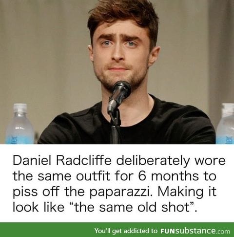 Daniel Radcliffe wore the same outfit for 6 months