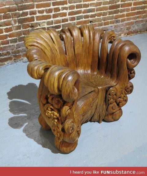 Carved from an Oak stump