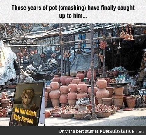 Pot smashing