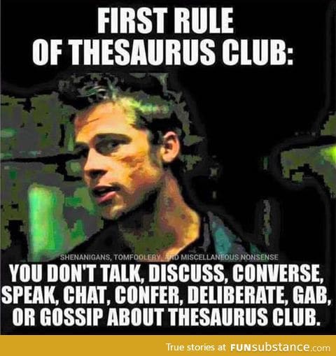 Rules of thesaurus club