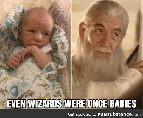 Gandalf as a baby