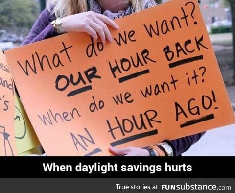 When daylight savings hurts