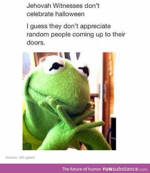 Jehova's witnesses during halloween