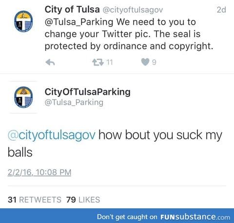 City of tulsa parking is a savage