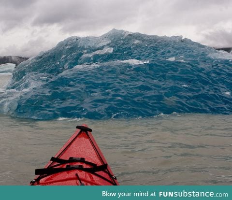 Bottom of an iceberg that rolled over