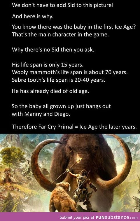 Far cry primal = ice age