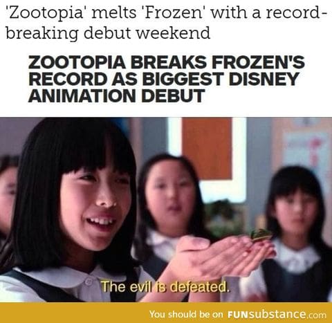 Frozen gets melted