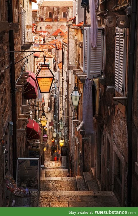 An alleyway in Dubrovnik, Croatia