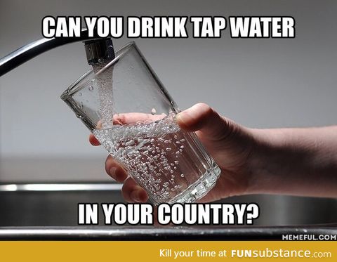 Drinking tap water