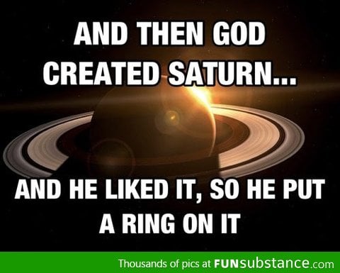 And God created Saturn