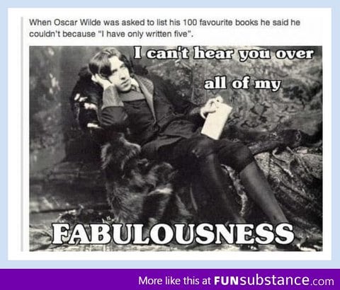 Oscar Wilde being awesome