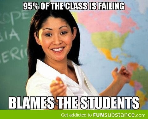 Scumbag teacher logic