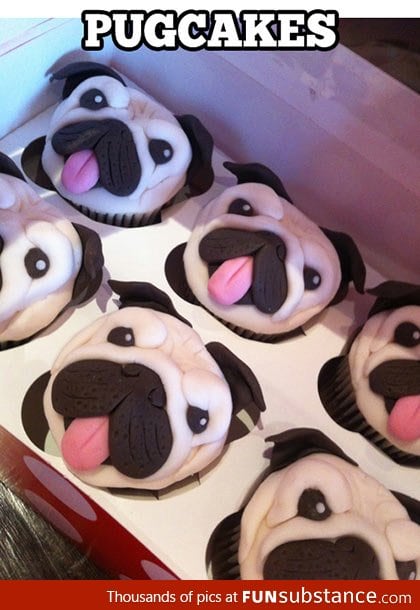 Pug Cupcakes