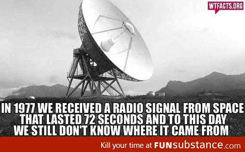 Radio signal from space