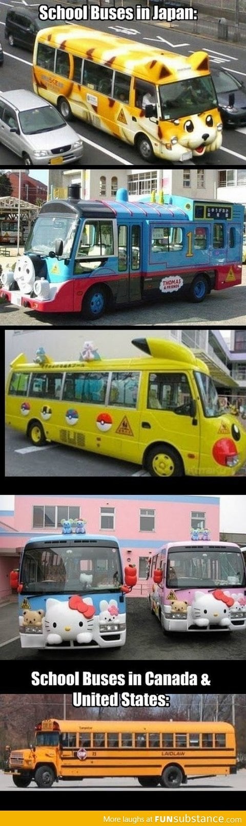 Japanese school buses