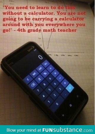 No calculator you say?