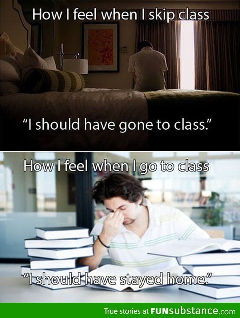 Daily dilemma as a college student