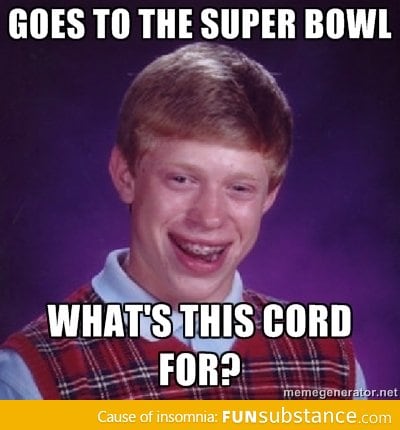 Brian Goes to Super Bowl