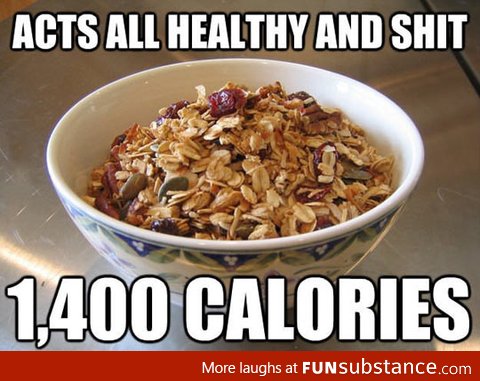 That 'healthy' bowl of granola