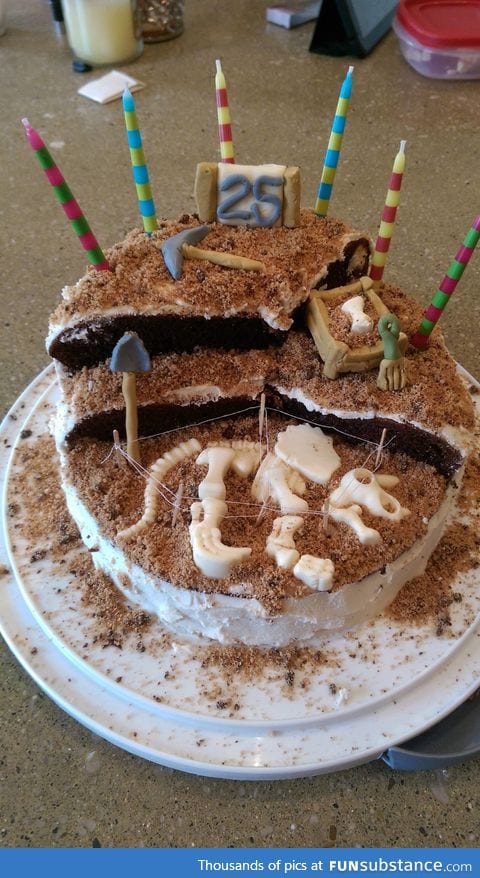 An archaeologist's dream cake