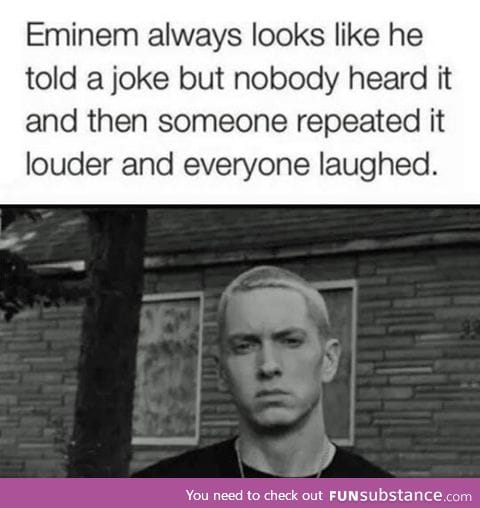 Eminem's Serious Look