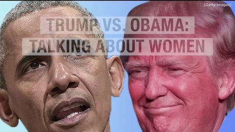 Trump vs Obama talking about women
