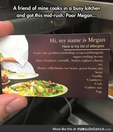 Wouldn't want to be poor Megan
