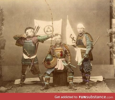 Samurai warriors, late 1800s