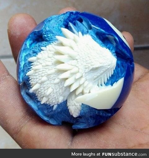 Carved from a billiard ball