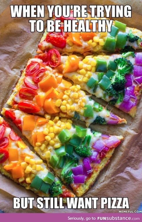 Now this is a healthy pizza