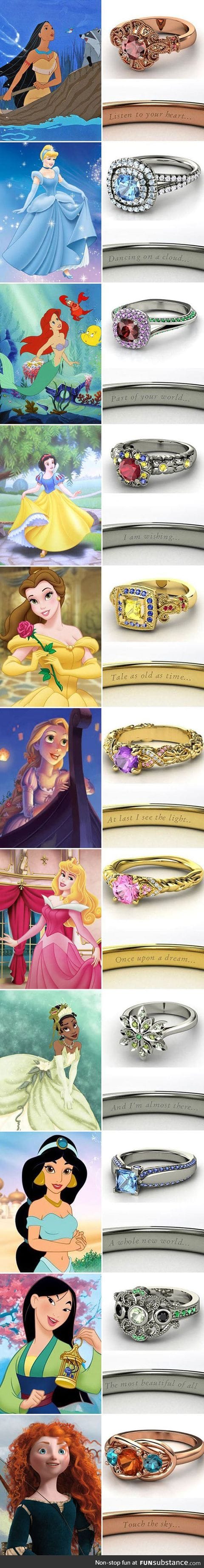 If disney princesses were rings